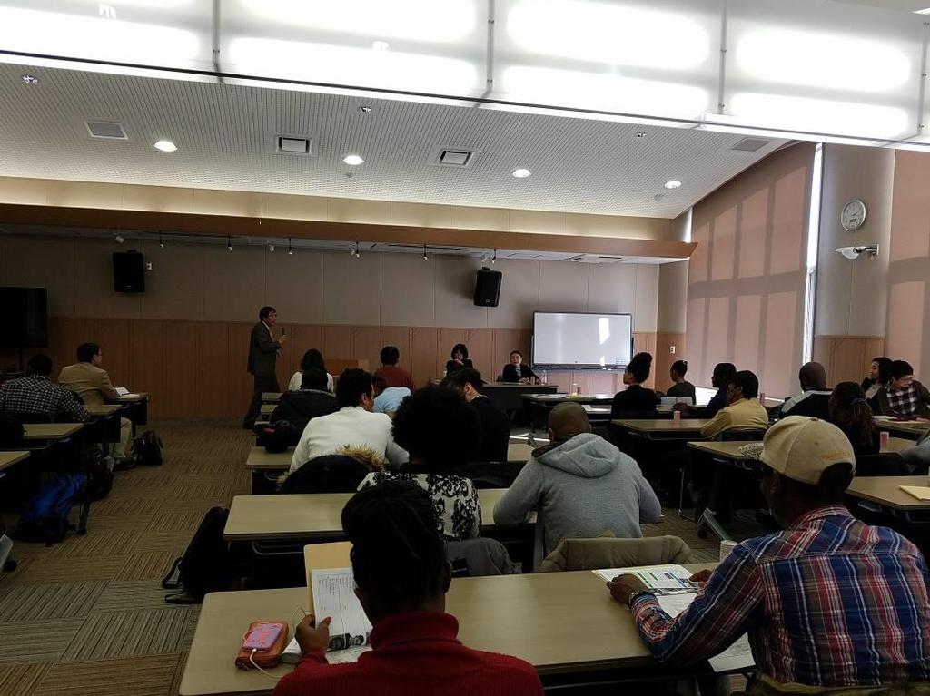 Picture 5: students listening to lectures at JA Fukushima To promote the safety and quality of food products from Fukushima, continuous monitoring/inspection of all foods was initiated.