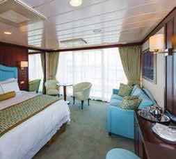 VERANDA STATEROOMS: A1 A2 A3 216 square feet Private teak veranda Plush seating area Services of a dedicated concierge Priority specialty restaurant reservations Unlimited access to Canyon Ranch