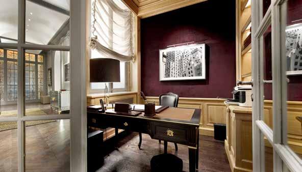 systems, and the apartment is furnished with a harmonious blend of antique Italian furniture