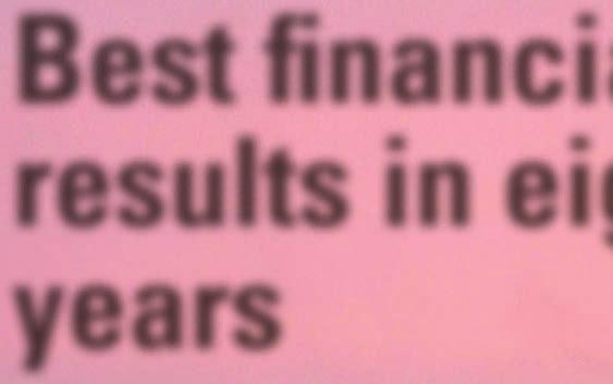 Best financial results
