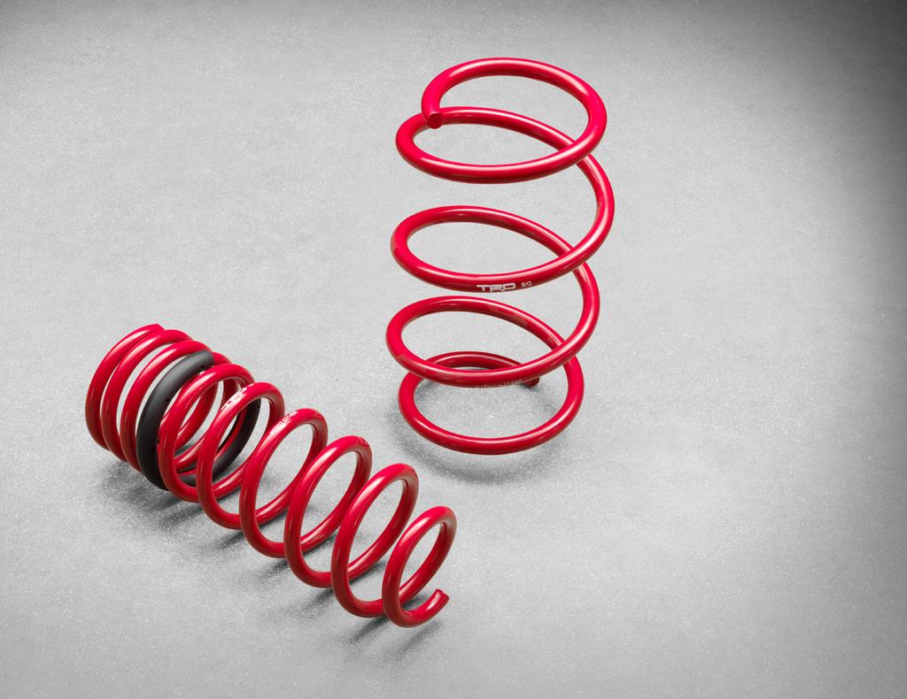 3 /3 TRD Lowering Springs The TRD Lowering Springs are specifically designed and tuned for the C-HR to increase agility, flatten cornering, and provide a lower more aggressive stance, while still