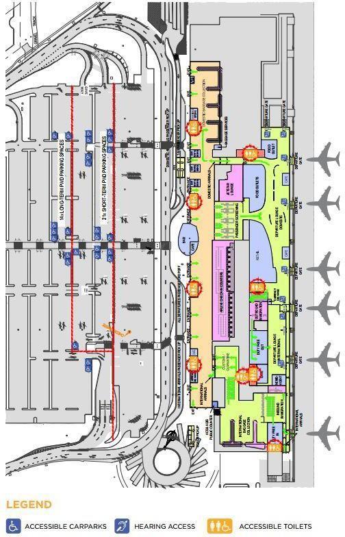 GOLD COAST AIRPORT MAP TERMINAL /