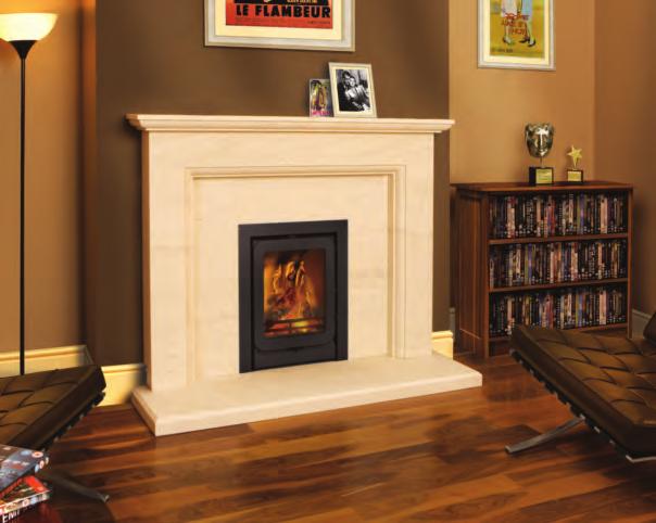FDC5i INSET STOVE Up to 5kW output (up to 80% efficient) CE approved for wood burning Clean burn technology At 16 x 22 fits virtually any