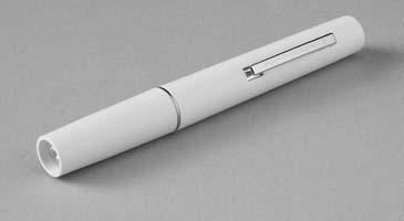 Pen light This is similar to the disposable pen lights but has replaceable batteries. It has a pocket clip which also activates the light.