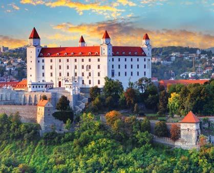 The charming capital of Slovakia, Bratislava is nestled in the foothills of the impressive Carpathian Mountain range.