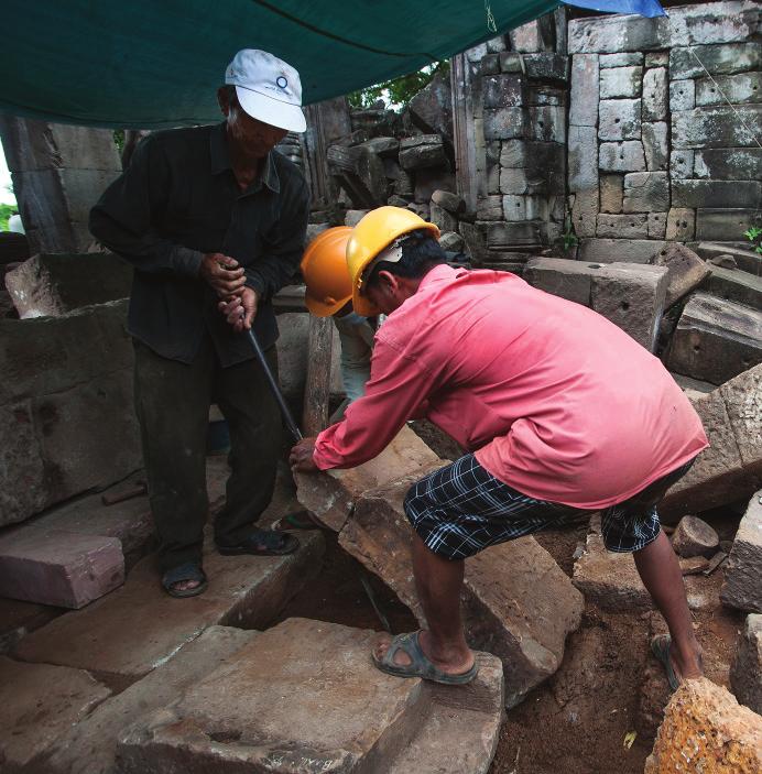 QUALITATIVE METRICS SCIENTIFIC Scientific research conducted at Banteay Chhmar included Ground Penetrating Radar (GPR); 3D scanning of stone blocks in ; and sampling and testing of the stones via