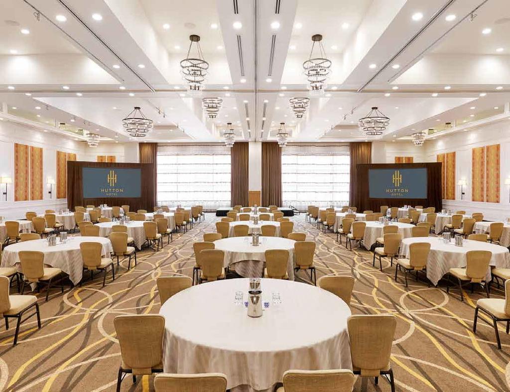 Vista Ballroom Equipped for elegance as well as efficiency, the Vista Ballroom is