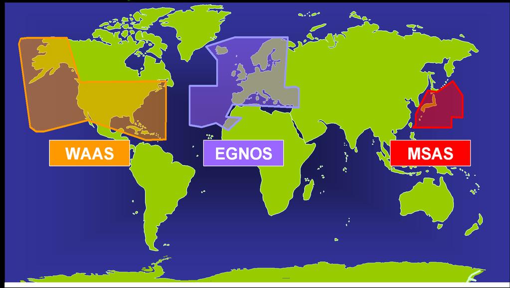 EGNOS coverage SDCM GAGAN GLOBAL