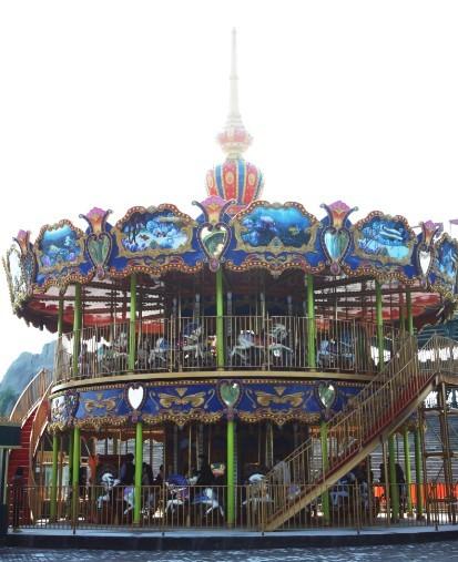 (Section C) Tokyo C) Tokyo 2. Double-level Carousel: Double-level Carousel is one of the indispensable equipments in the amusement park.