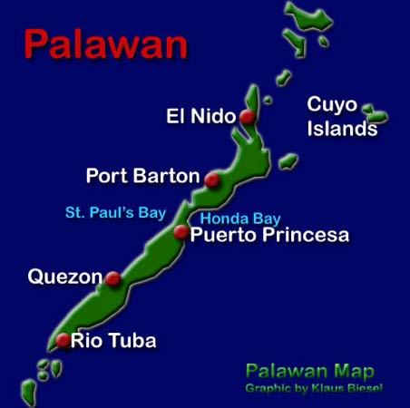 PALAWAN FACTS 280 miles long 31 miles wide Population 750,000+ Capital is