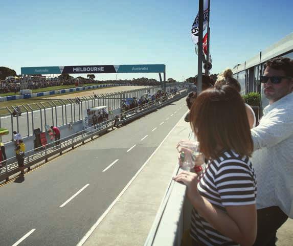 Located above the pits and team garages on Gardner Straight, you ll experience amazing views and be amongst the electric atmosphere as riders battle it out for the Australian Motorcycle Grand Prix.