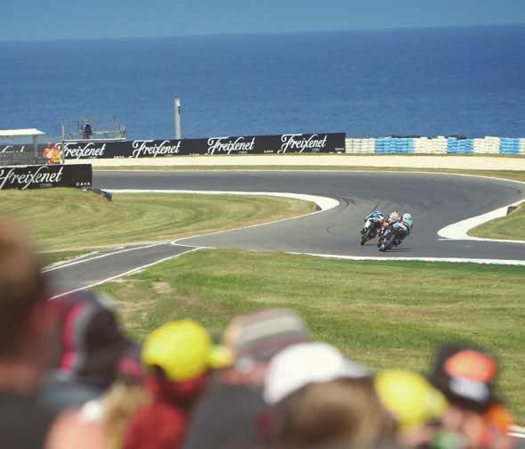 With beautiful Bass Strait as your backdrop, you ll be spoilt for action as riders sweep through the high speed Stoner Corner, before braking hard for the