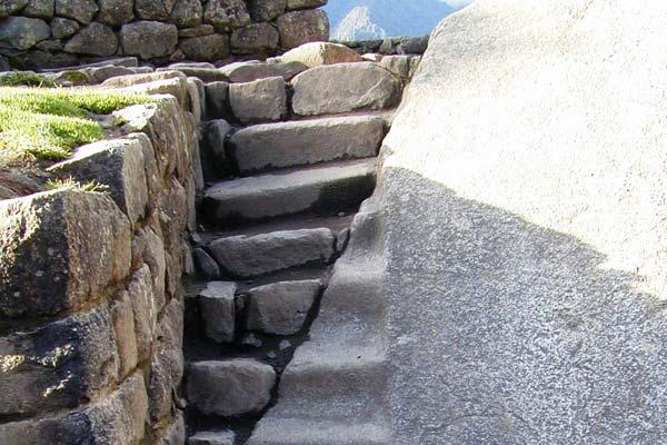 Other steps were half-carved (right side)