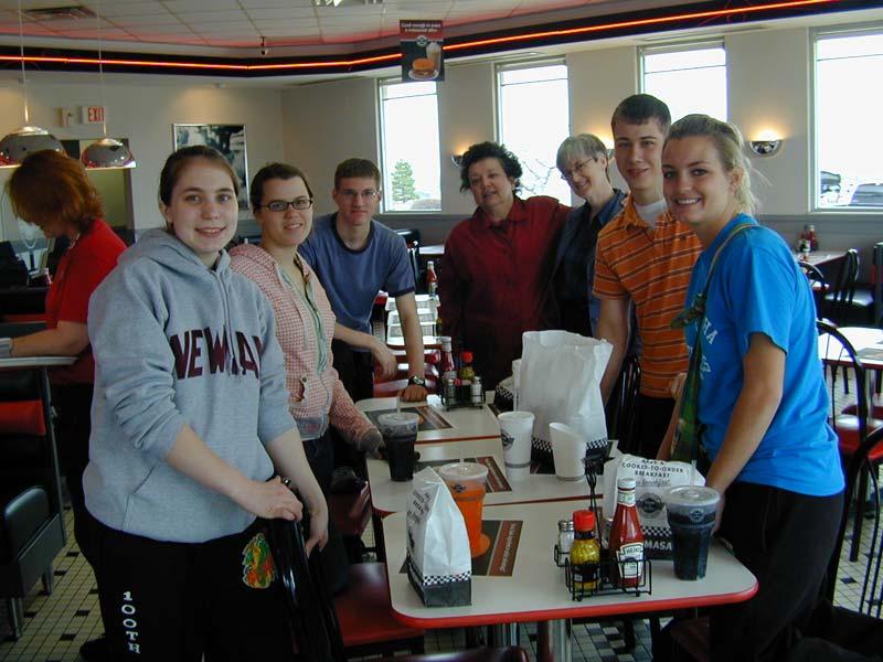 At the Steak and Shake in Rolla before leaving on our Peruvian adventure