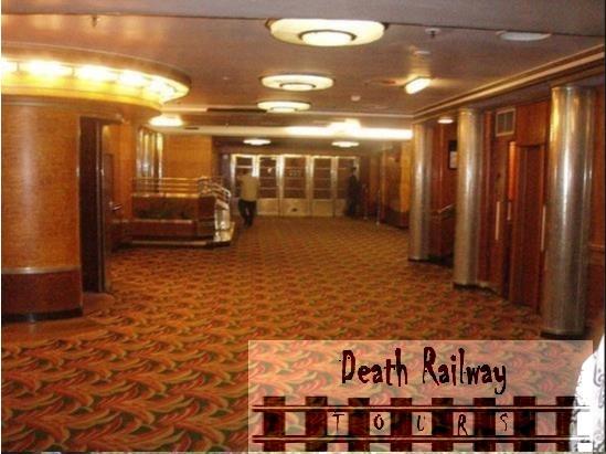 Our cabin room in the Queen Mary Hotel was quaint with two single beds and original wood panelling; they have done a remarkable job in keeping with the period style of ship in all its glamour and