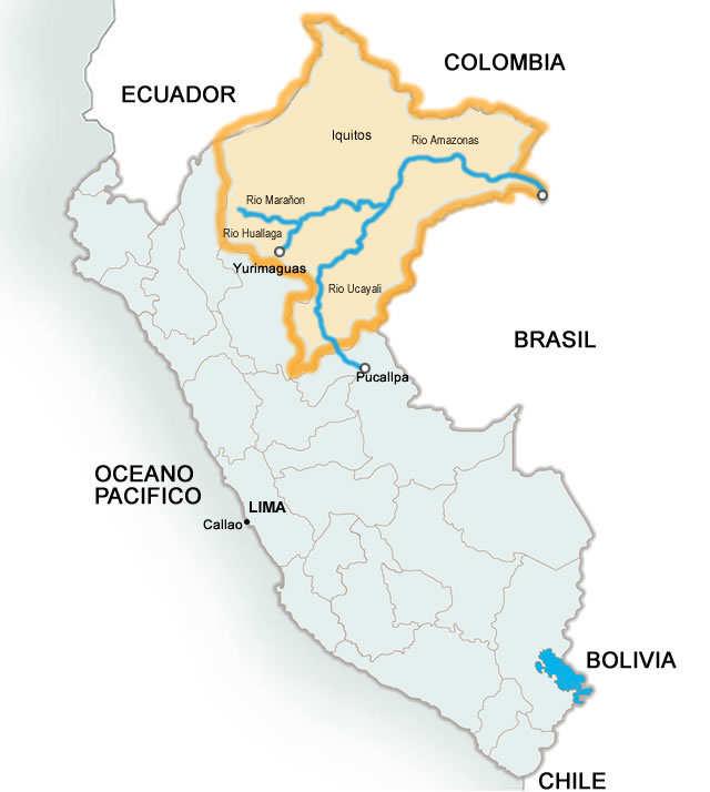 THE AMAZON WATERWAY CALLED Loreto Ucayali Implementation of works and actions to improve navigability and passenger and cargo transit on the Amazonas, Marañón, Huallaga and Ucayali rivers.