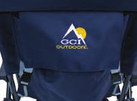 The Backpack Event Chair comes with backpack straps, leaving your hands free to carry a cooler, kids or your drink.