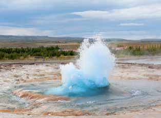 ICELAND, GEYSERS & GLACIERS On the edge of the Arctic, rich in vast glaciers, breathtaking fjords, volcanoes and boiling geysers, Iceland offers a range of landscapes that are simultaneously wild and