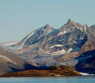 Natural delights: wide expanses of ice floe, myriad of jagged islands, blue glaciers, mountain ranges, tundra, steeped cliffs.
