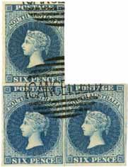 1855, 1s. violet, prepared for use but unissued!