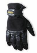 Ventilated premium grain pigskin leather. OverWrap fingertips for extra wear. Airdex breathable stretch spandex back available in black or assorted colors. Anti vibration padded reinforced palm patch.