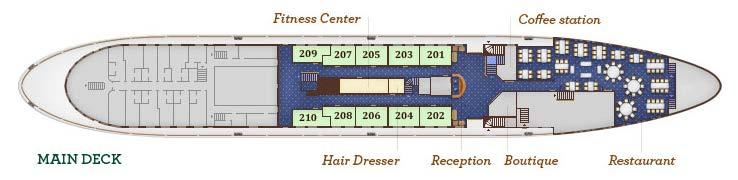 CABIN AND DECK PLAN CABIN CATEGORIES Price per Person, Double Occupancy Cabin # Price* Owner s Suite, Double Bed 300