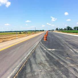 The project is widening the roadway from two lanes to five lanes beginning at County Road 375 and extending to State Highway 147.
