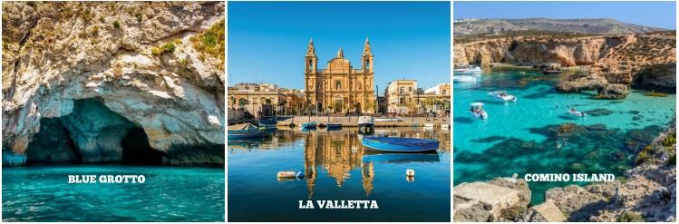 Day 6 - Sunday: COTTONERA - MARSAXLOKK BLUE GROTTO DINGLI GOLDEN BAY (Hotel in Malta) This morning the tour continues with a full day excursion with private driver to discover the beauty of this