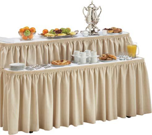 Roll in a coffee service or lunch without disturbing events. Roll easily. Quiet 5" (12.
