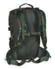 for optional attachment of additional pouches Detachable hip fins with zip pockets Preformed back with