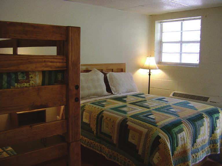 room has 10 sets of bunk beds Sleeps 20 in