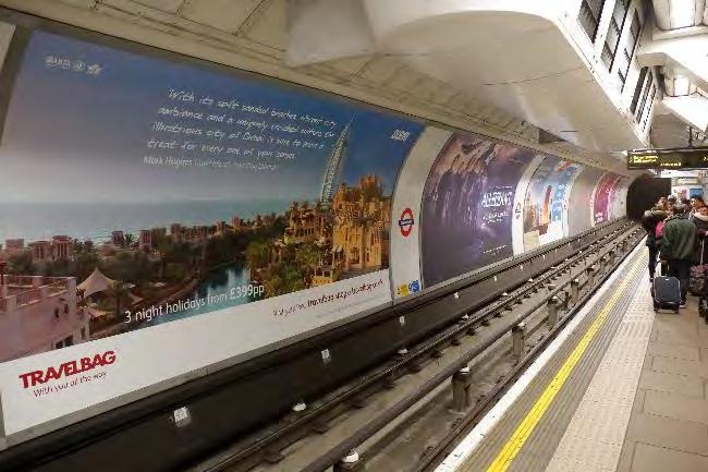 TRAVELBAG In order to beat the post holiday blues, Travelbag used OOH to inspire commuters to book their next holiday.