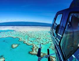 HELIREEF Fly/Cruise, Cruise/Fly or Fly/Fly. Enjoy the magical scenery of the Whitsunday Islands and the Great Barrier Reef onboard your helicopter trip to / from the outer reef. Daily.