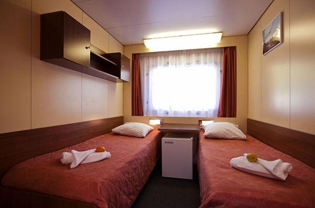 Can be used for single accommodation as one of the beds is a foldaway bed.
