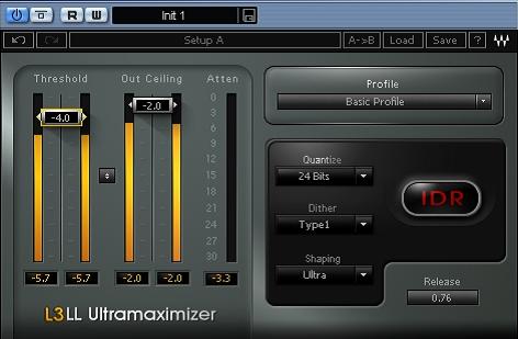 Hơn nữa, chương trình này giúp cho khoảng âm lượng phía trên của bản mix đầy đặn hơn. Chức năng Out Ceiling ta đặt khoảng -2 db để cho tín hiệu không bị vỡ.
