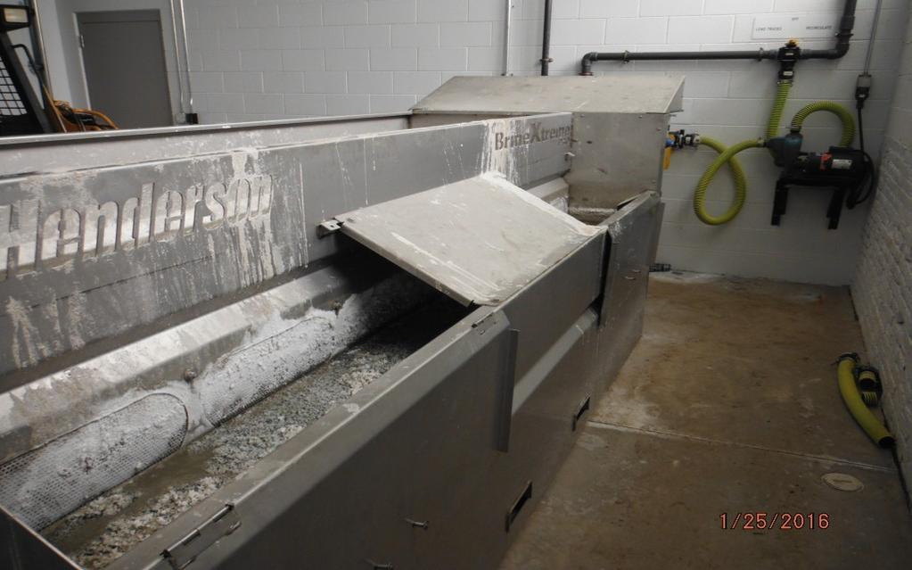 This wash water must be treated prior to discharge to the sanitary sewers.
