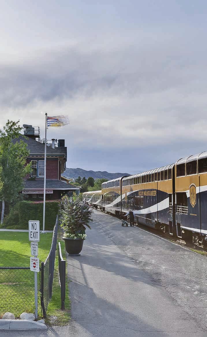 5 KAMLOOPS, WHISTLER & QUESNEL OVERNIGHT STOPS All guests spend the night in Kamloops*, or Whistler and Quesnel, British Columbia to ensure that the rail journey takes place in daylight. Kamloops www.