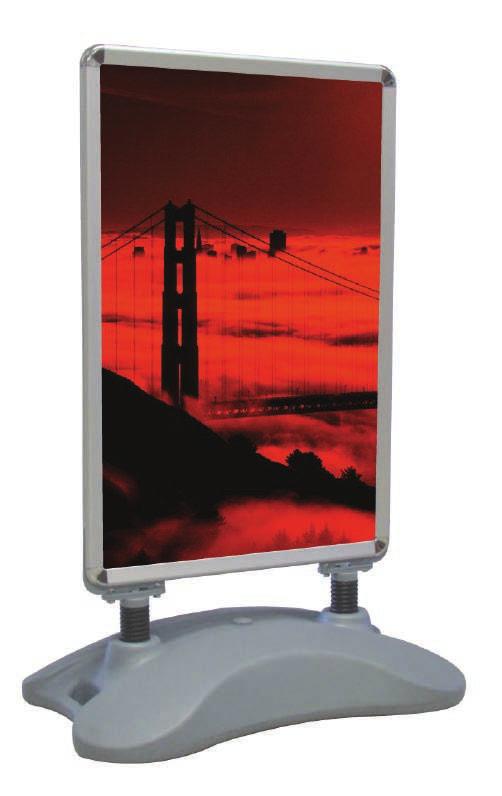 OUTDOOR DISPLAYS Double Sided Sidewalk A-Frame (Water base) Our A-frames are