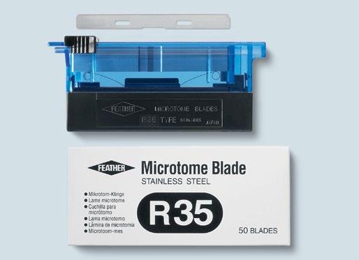 pfm medical ag offers a broad range of FEATHER disposable microtome blades for paraffin and cryostat sectioning for the whole range of individual applications in routine practice, research and