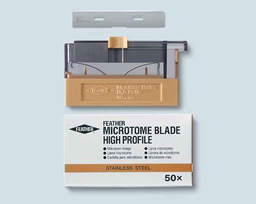 High Profile The High Profile disposable microtome blade is suitable for all paraffin embedded tissue blocks in routine