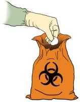 body fluids on them into the infectious waste bag for destruction Quick Tips The blood