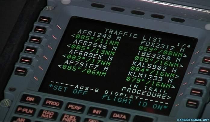 ATSAW: Mulftifunction Cockpit Display Unit (MCDU) Traffic pages on MCDU Additional information