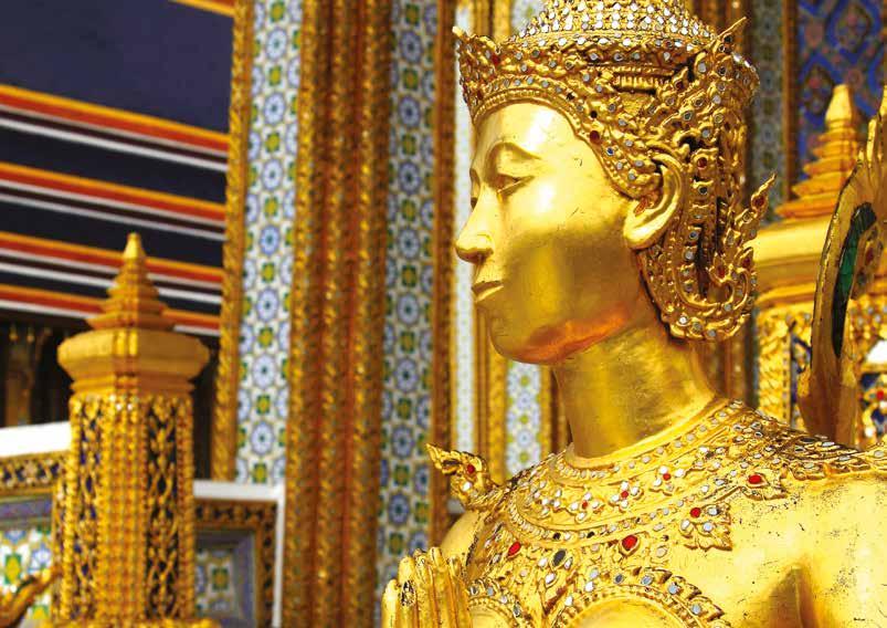 asia, india & the pacific Admire the golden statues found within Bangkok s Grand Palace DAY 9: Angkor Wat Temple of Treasures Start your day with a lecture on the Angkor complex by a noted authority