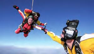 hour! With the largest range of camera options available and multi-lingual staff, your skydive will be unforgettable.