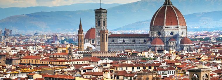 You'll visit the Piazza del Duomo: the Cathedral with Brunelleschi s Dome, the Belltower by Giotto and the Baptistry with the Gate of Paradise, by Lorenzo Ghiberti.