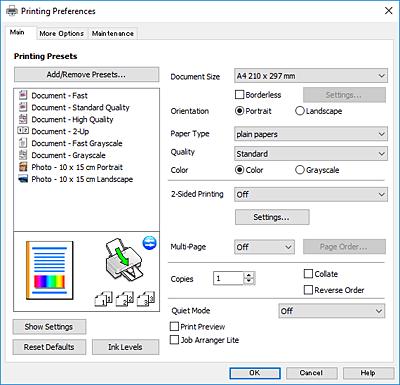 Мрежна услуга и информации за софтвер Пристап до двигателот на печатачот од иконата на печатачот на лентата со задачи Иконата на печатачот на лентата со задачи на работната површина е икона на
