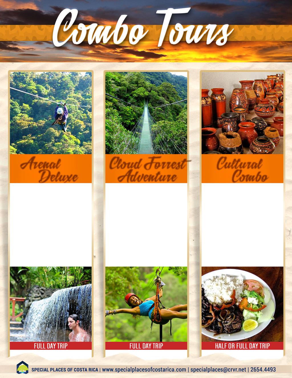 Visit Costa Rica s most famous volcano, expierence Costa Rica s higest, longest and fasted zipline and relax in the country's most luxurious volcanic hot springs!