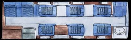 SEATING CONFIGURATION 1-2 crew BAGGAGE AND STOWAGE VOLUME 84 ft