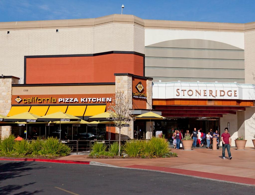 AN UPSCALE EXPERIENCE Stoneridge Shopping Center is the premier shopping destination in San Francisco s East Bay area.