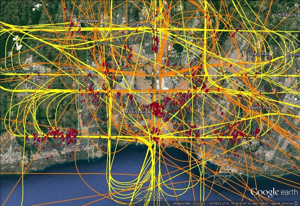 Noise Experiences Noise Impacts/Experiences: Low and loud: areas under a flight path and closest to the airport High traffic levels: areas under heavily